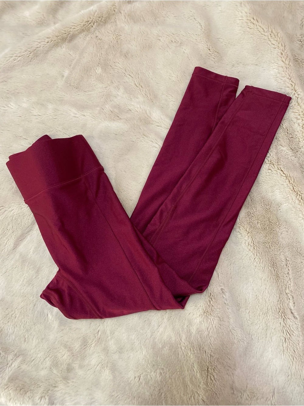 All Access by Bandier maroon Center Stage leggings
